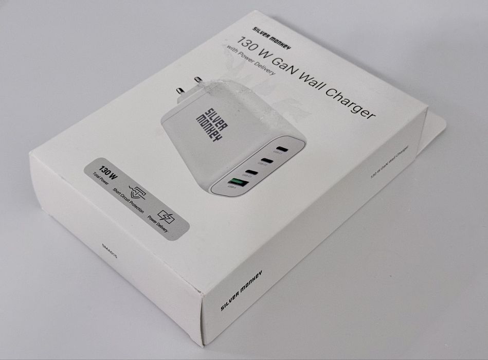 Supercena - Ładowarka sieciowa GaN 130W 3 x USB-C + USB-A