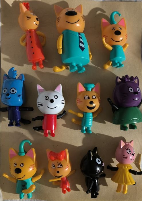 Набор 3 кота,Фигурки трещотки,Lego Kiddieland,Ноеву ковчегу,трактору