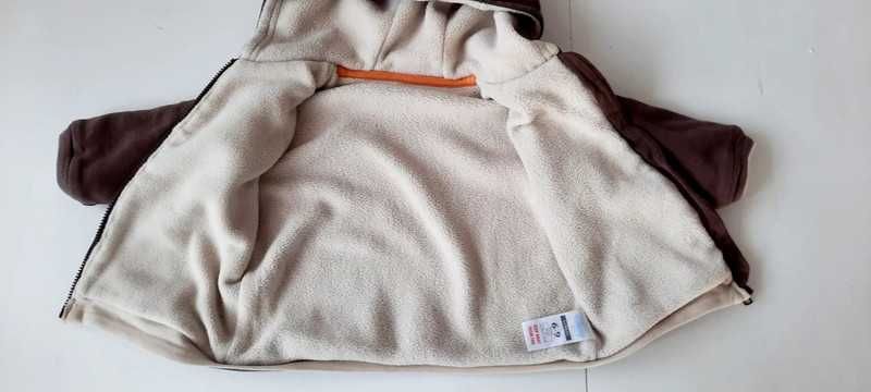 Bluza na suwak George 68-74cm 6-9 miesięcy tygrysek #823