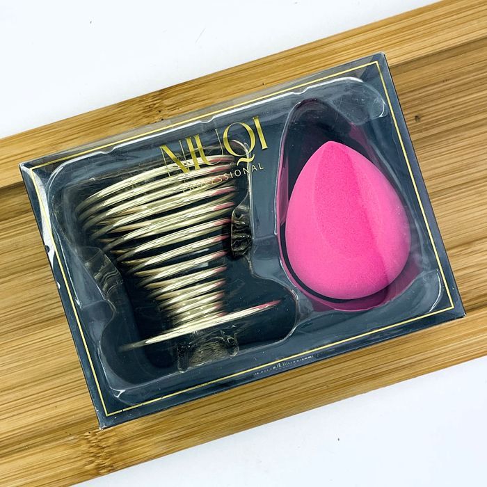 Niuqi Makeup Set Zestaw Gąbka Do Makijażu Ze Stojakiem