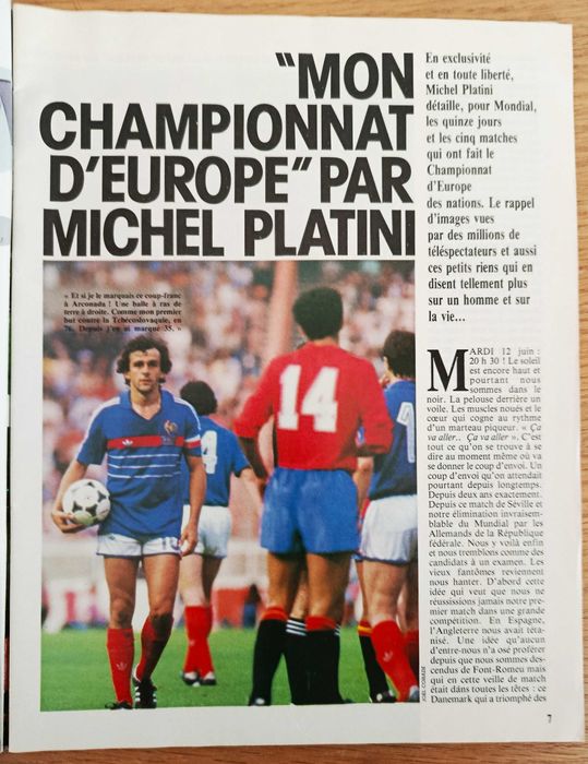 EURO 84 - Revista Mondial - França campeã