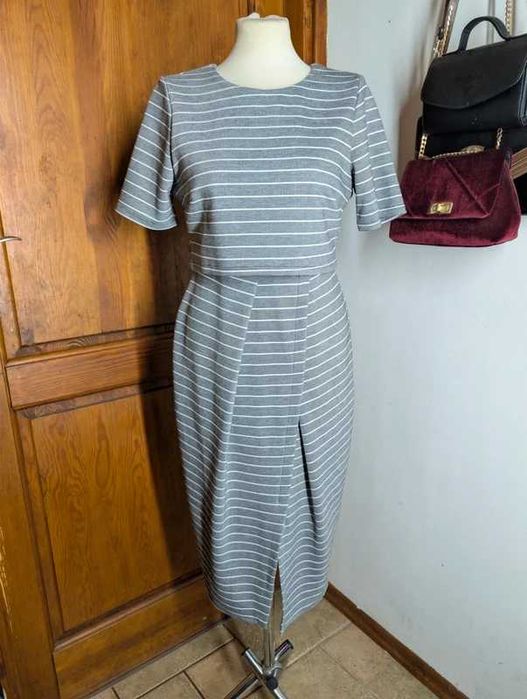 Sukienka midi ASOS w paski UK 12 / EU 40