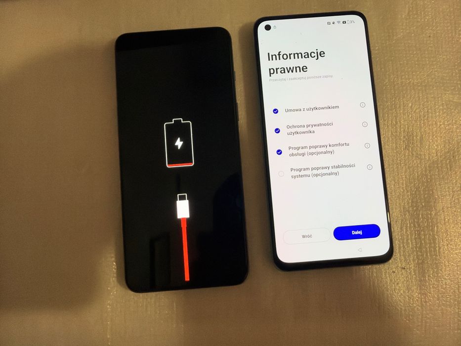 2 sztuki oneplus nord 2 5g Blokada FrP sprawne po za blokada