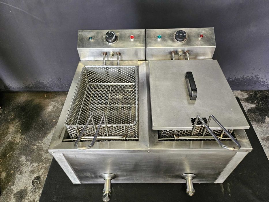 Fritadeira elétrica dupla