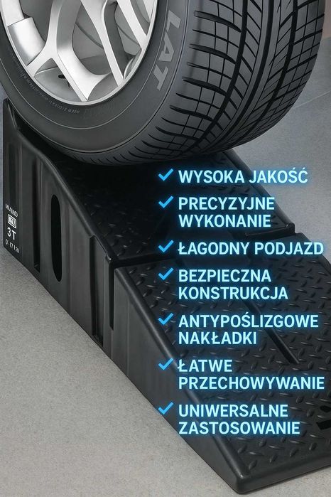Najazdy samochodowe najazd samochodowy rampa podjazdy 3T 3000kg 2szt