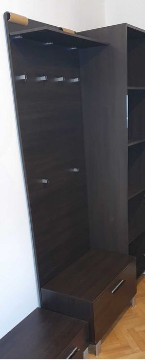 Wieszak + Szafka przedpokój, BRW Reset, Wenge
