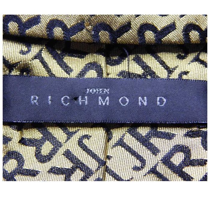 Галстук из шёлка в монограмму JR JOHN RICHMOND