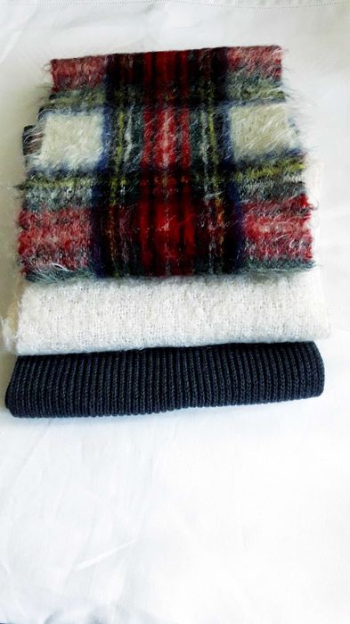 Шарфы длинные теплые, мохер , шерсть