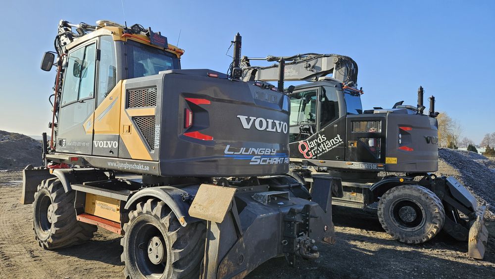 Wynajem koparki kołowej obrotowej volvo, CAT