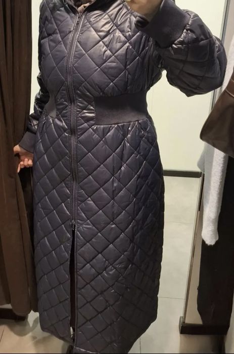 Жіноче елегантне довге пальто чорне, xl розмір,демісезон