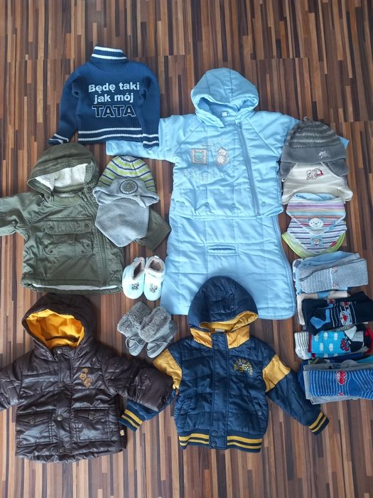 Zestaw kurtek i kombinezon rozm.62