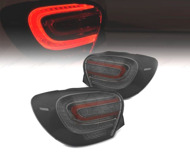 FAROLINS TRASEIROS MERCEDES CLASSE A W176 12-15 LIGHT BAR FUMADO