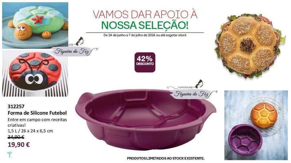 Formas silicone tupperware