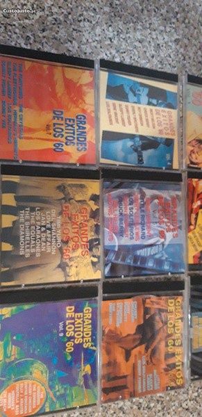 Conjunto de 10 Cds Colecção Grandes Êxitos de Los 60
Colecção Completa