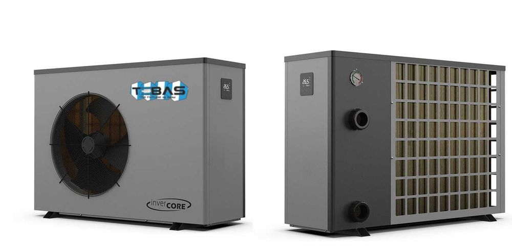 Pompa ciepła TEBAS 7 kW – cicha pompa ciepła do basenu 30 m³ WiFi-TRANSPORT GRATIS