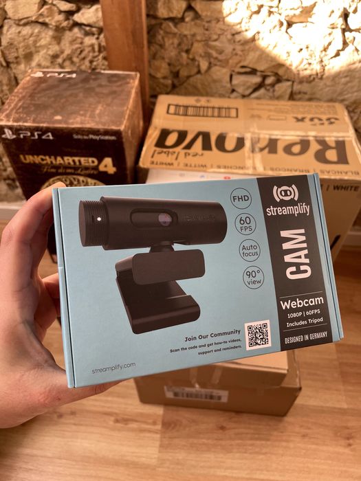 Streamplify Cam 1080p FHD 60Hz/fps + Suporte