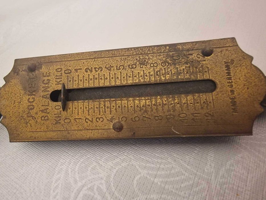 Balança de Bolso Vintage - Em Latão - Alemanha