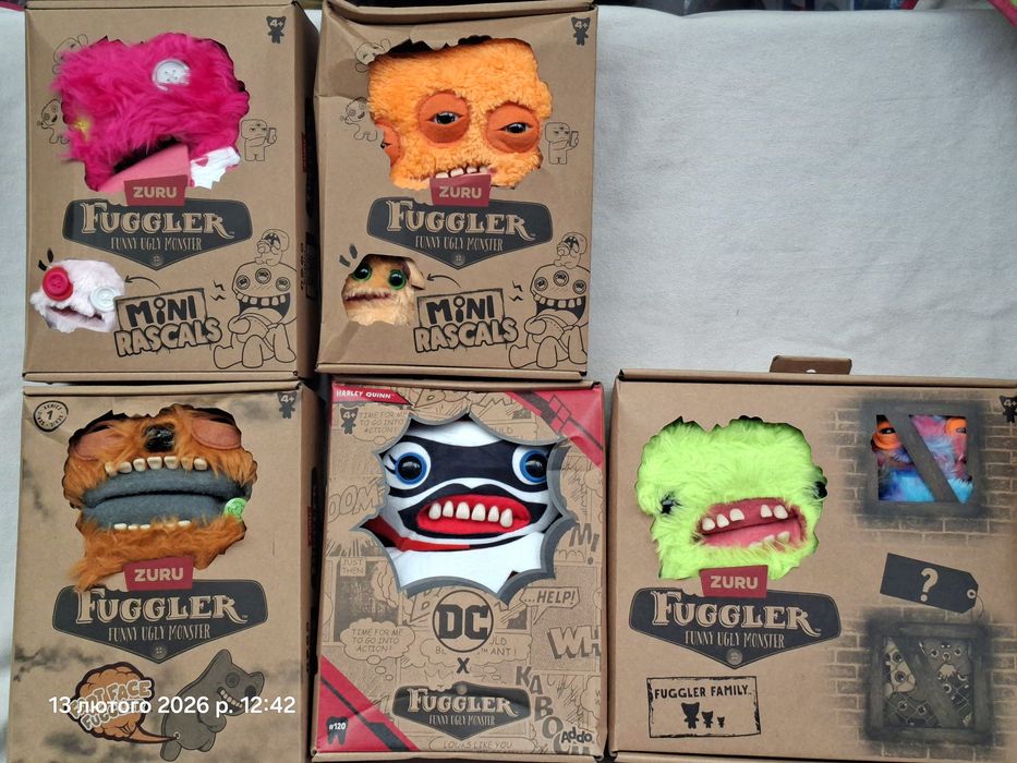 Fuggler мякі фаглер фуглер багато видів 22 см оригінал тік ток тренд