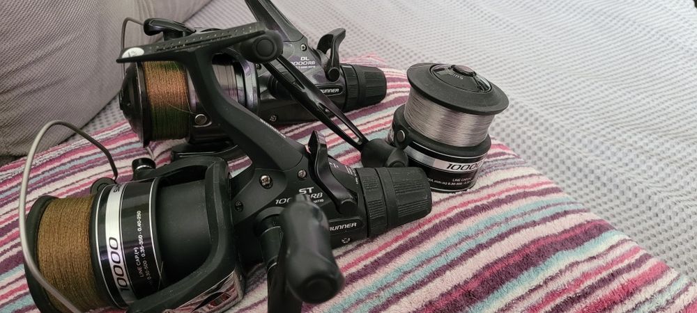2 razy kolowrotki shimano dl1000rb i st 1000rb