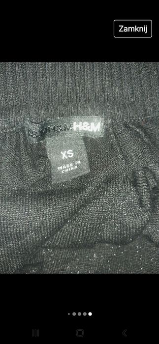 Sukienka H&M dzianinowa r. XS/S