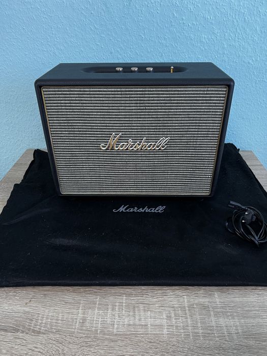 Marshall Woburn – głośnik Bluetooth | Stan bardzo dobry+ | Oryginalny koc Marshall