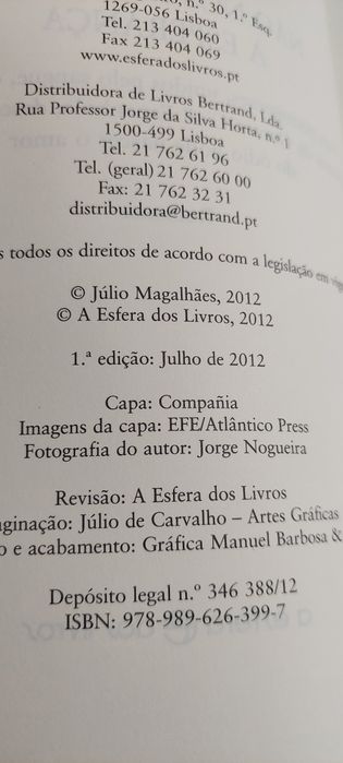 Não nos Roubarão a Esperança - Júlio Magalhães (Romance)