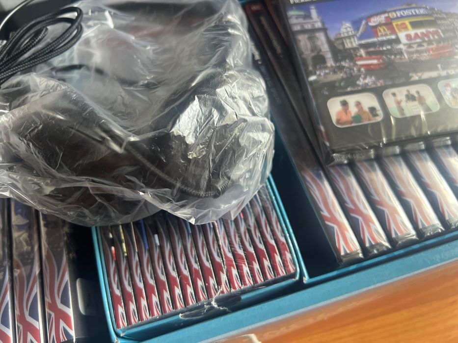Pack curso inglês completo novo e lacrado com 16 dvds e livros