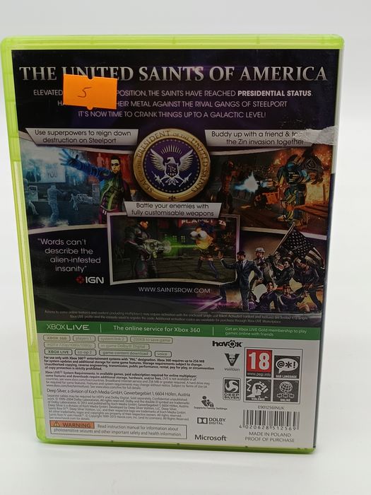 saints row iv microsoft xbox 360