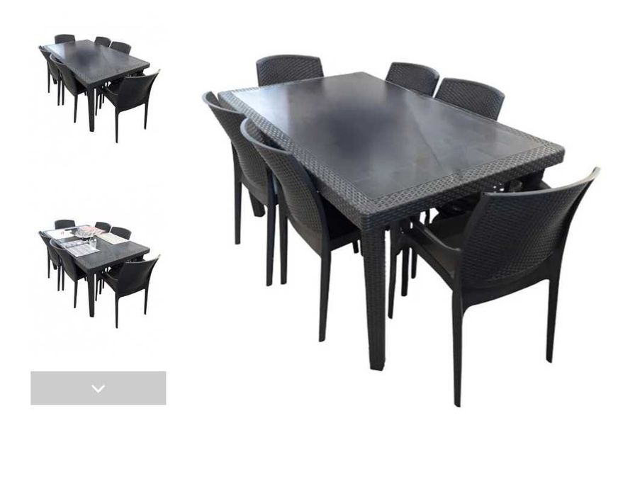 Conjunto mesa jardim exterior