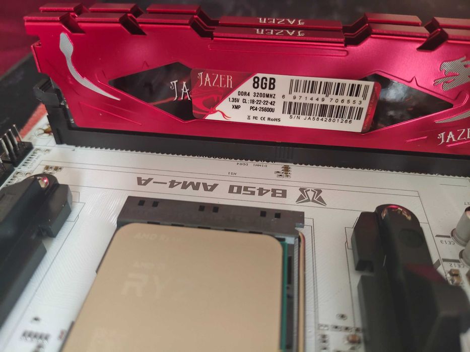 Комплект мат. плата machinist b450 AM4, Ryzen 5 5500 ,ОЗУ 16ГБ 3200Mhz