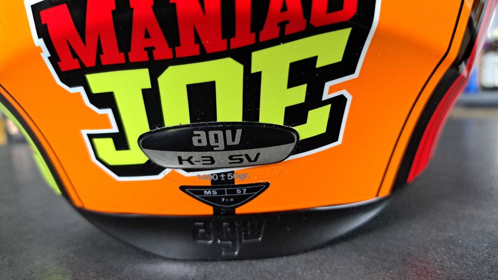 Kask motocyklowy AGV K-3 SV – malowanie „Iannone” , rozmiar MS – 57