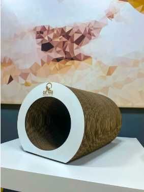 Дряпка тунель для котиків. Чудова кігтеточка із гофрокартону