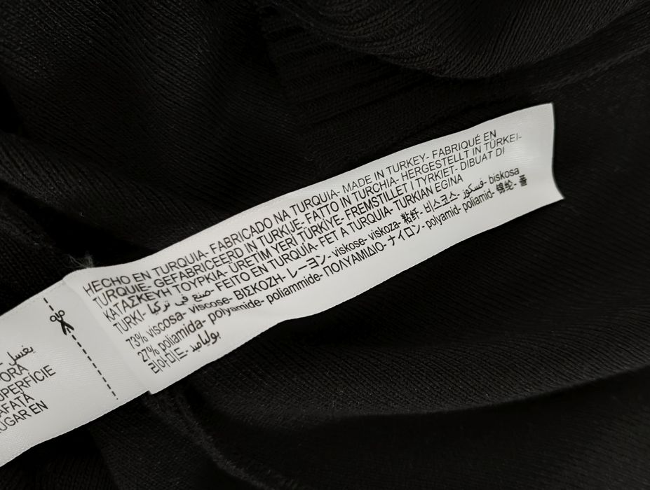 Kamizelka Massimo dutti 36 S czarna wiskozowa długa na guziki