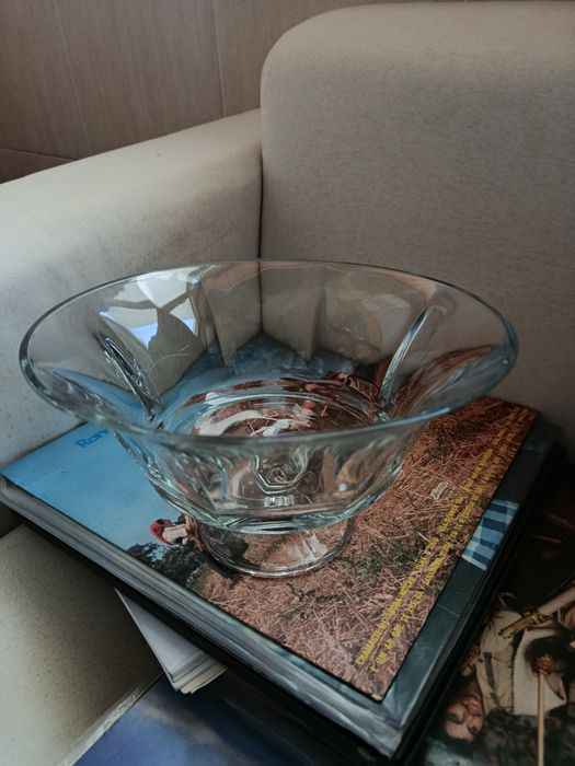 Taça de fruta de vidro