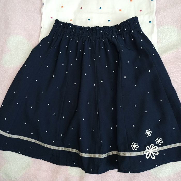 Zestaw galowy. Spódnica + koszulka r 122 (6-7 lat)