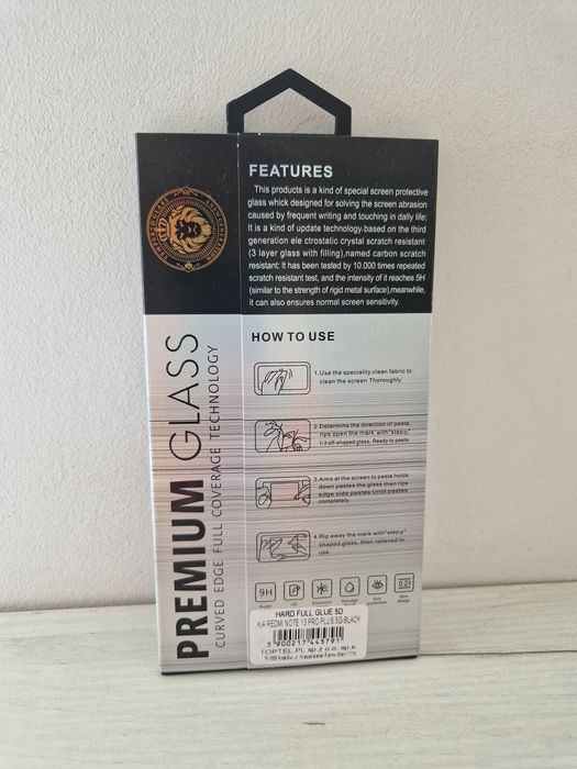 Hartowane szkło HARD Full Glue 5D do Xiaomi Redmi Note 13 Pro Plus 5G