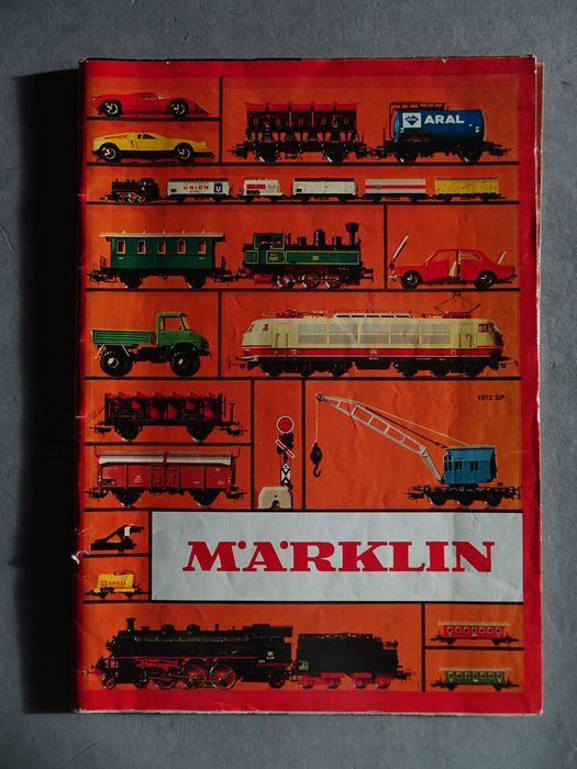 Antigo catálogo da Marklin 1972 com tabela preços Portugal ano 1971