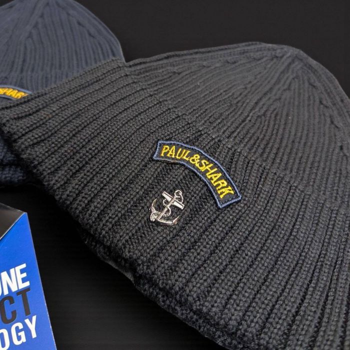 Шапка Paul&Shark чоловіча бавовняна шапка пул шарк чоловіча бавовняна