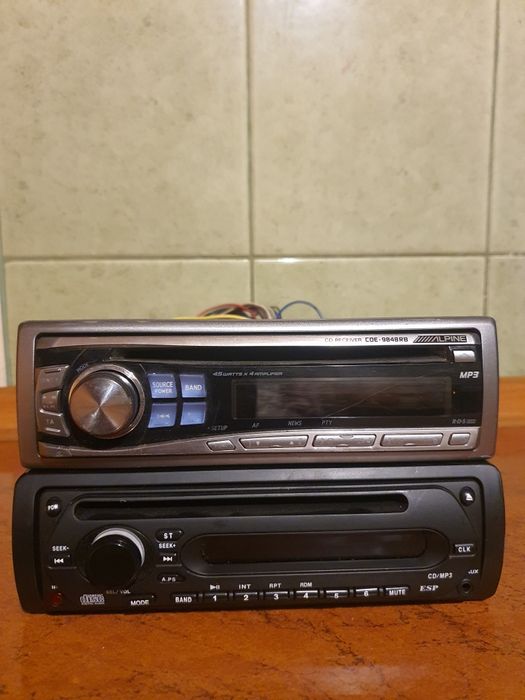 Radia samochodowe Alpine i ESP, niesprawdzone.