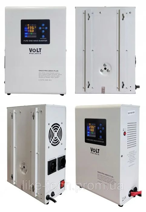Гібридний ДБЖ/інвертор Volt Polska SINUS PRO 2600 E PLUS (ОРІГІНАЛ) 24V, чиста синусоїда