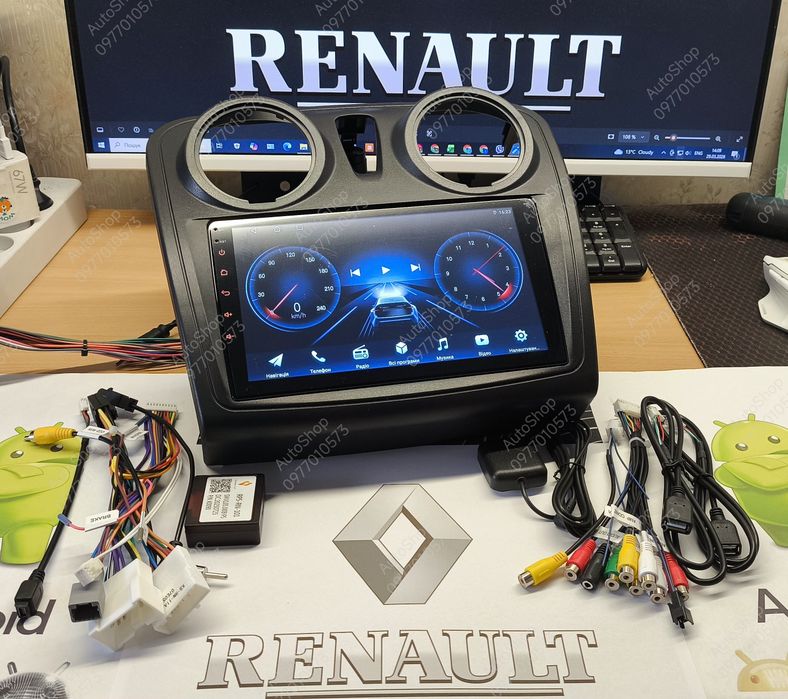 ‼️Магнітола Renault Sandero 2, Logan 2, Lodgy, Dokker, Da