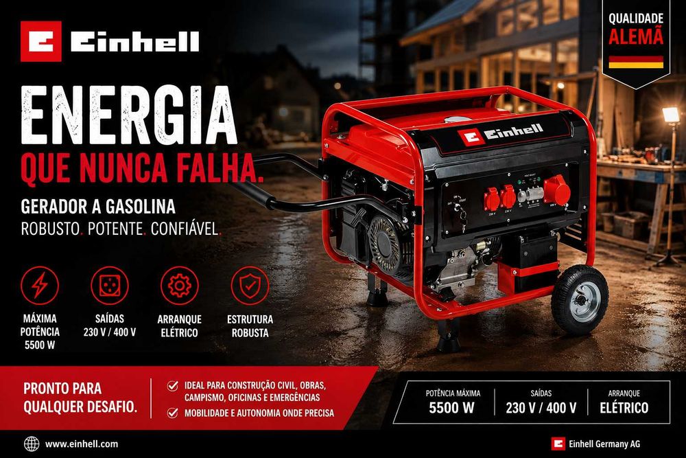 Gerador Einhell 5500W TC-PG 55/E5 - NOVO