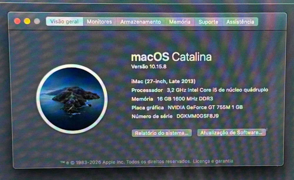 iMac 27" (Late 2013) IMPECÁVEL | 16GB RAM | 3TB Fusion Drive | Caixa e Fatura