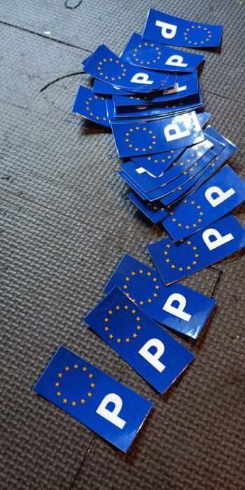 Autocolantes Dístico Portugal P em vinil