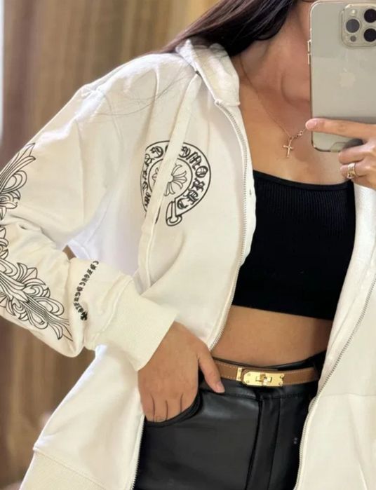 Люксова кофта зіпка Chrome Hearts, Zip худі Сhrome hearts , худи кофта