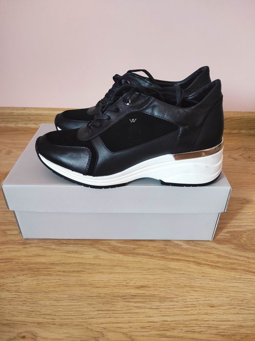 Wojas,nowe sneakersy skóra licowa,wysokie!