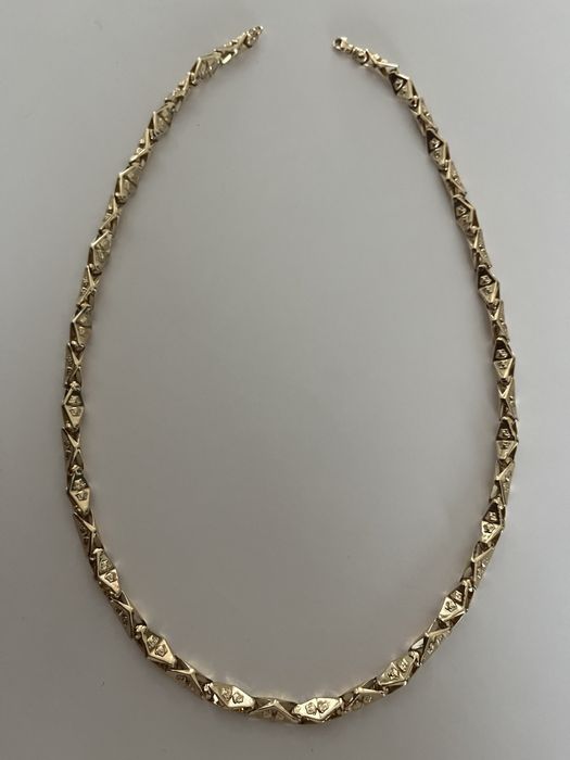 złoty łańcuszek versace super model złoto 14k 585