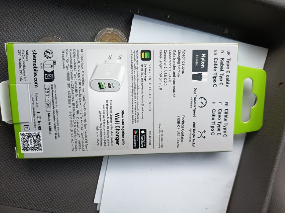 Kabel USB A - USB C