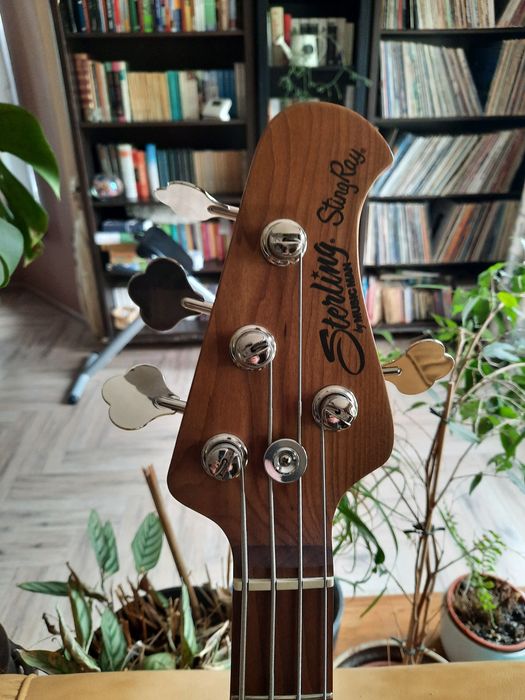 Gitara basowa Sterling by Music man stingray ray34hh natural burst sat