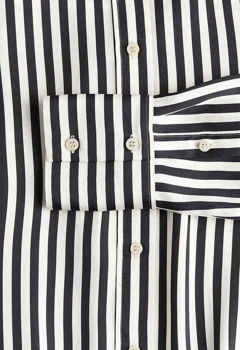 Koszula S nowa kolekcja kremowa paski PROMOCJA bluzka